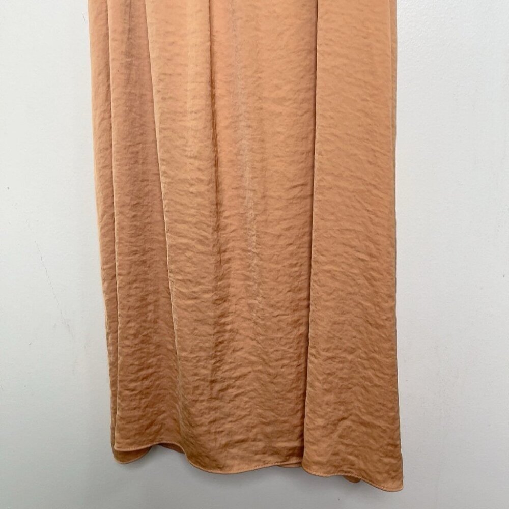Oak + Fort Womens Medium Orange Slip Dress - Picture 4 of 12